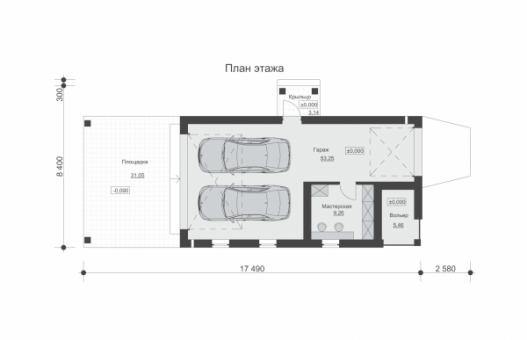 Гараж с навесом